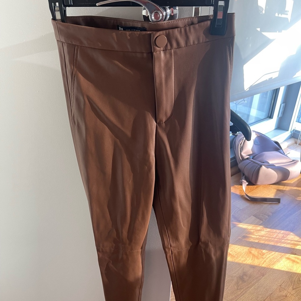 Zara XS Brown Leather Pants